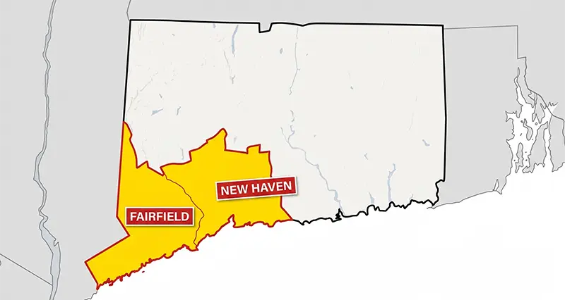 Service area map
